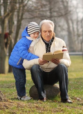 grandparent with grandson